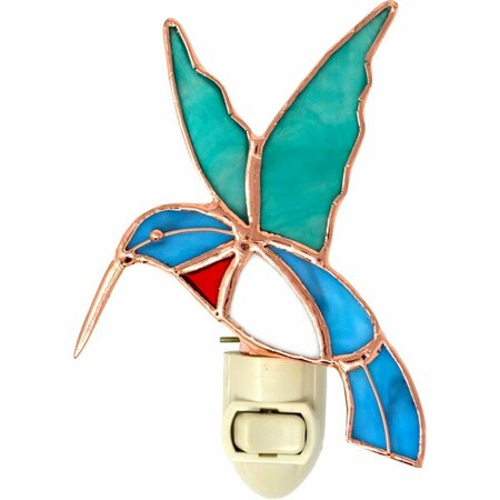 GIFT ESSENTIALS Hummingbird Stained Glass Nightlight GE289